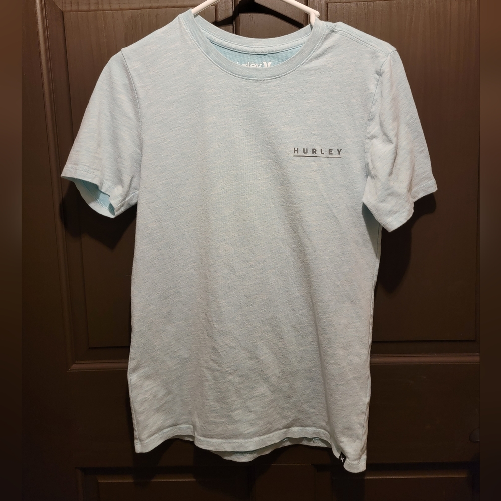 Sm Mens light blue, Hurley, Nike dri-fit short-sleeve tee shirt